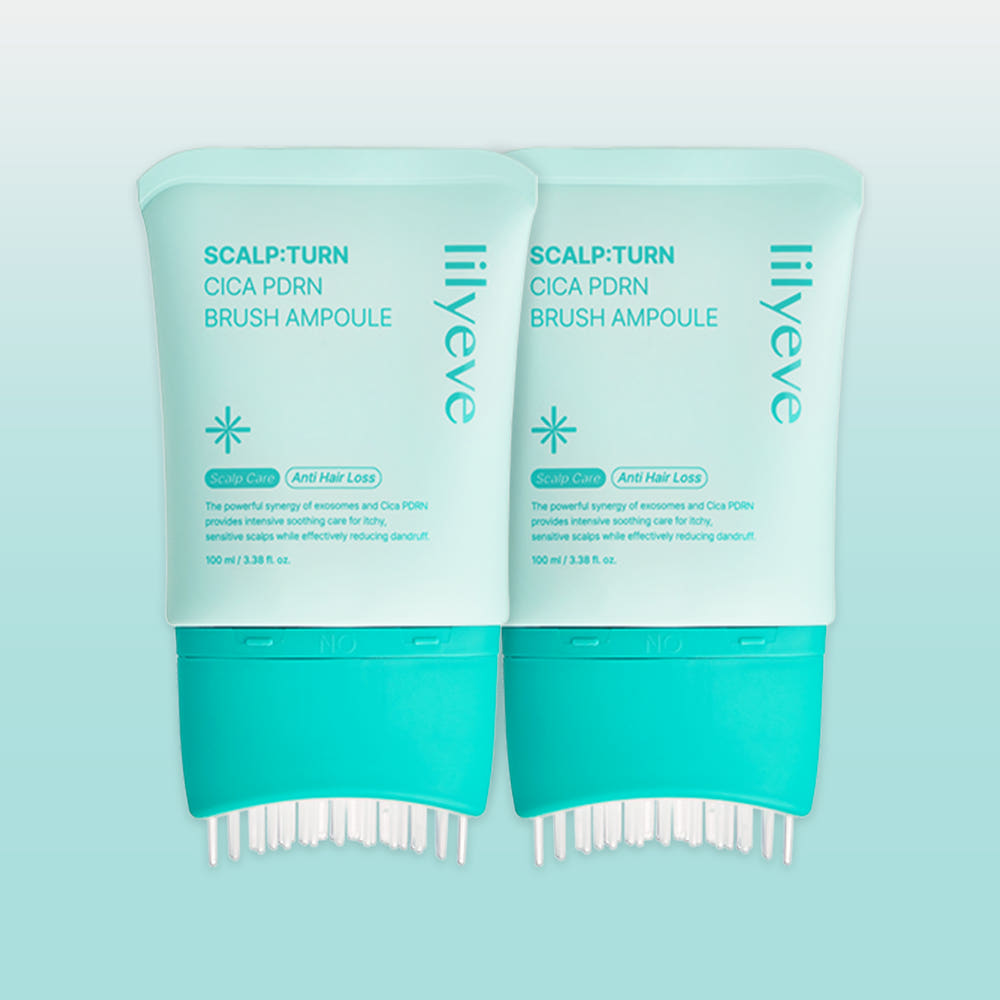 릴리이브 스칼프턴 시카 PDRN 앰플 모낭염 지루성두피염 두피스케일링 100ml, 2개 상품 이미지