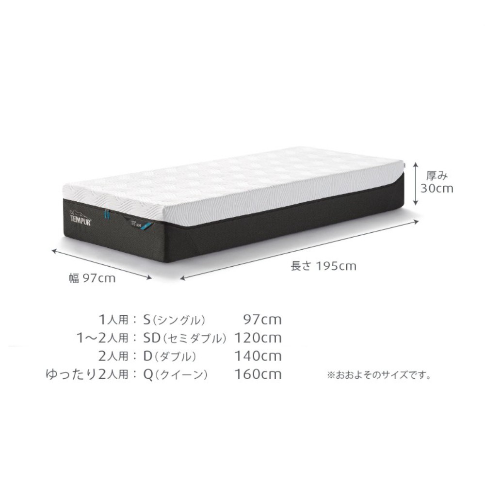 템퍼 Tempur 일본 프로 룩스 스탠다드 스마트쿨 30cm 이미지 6