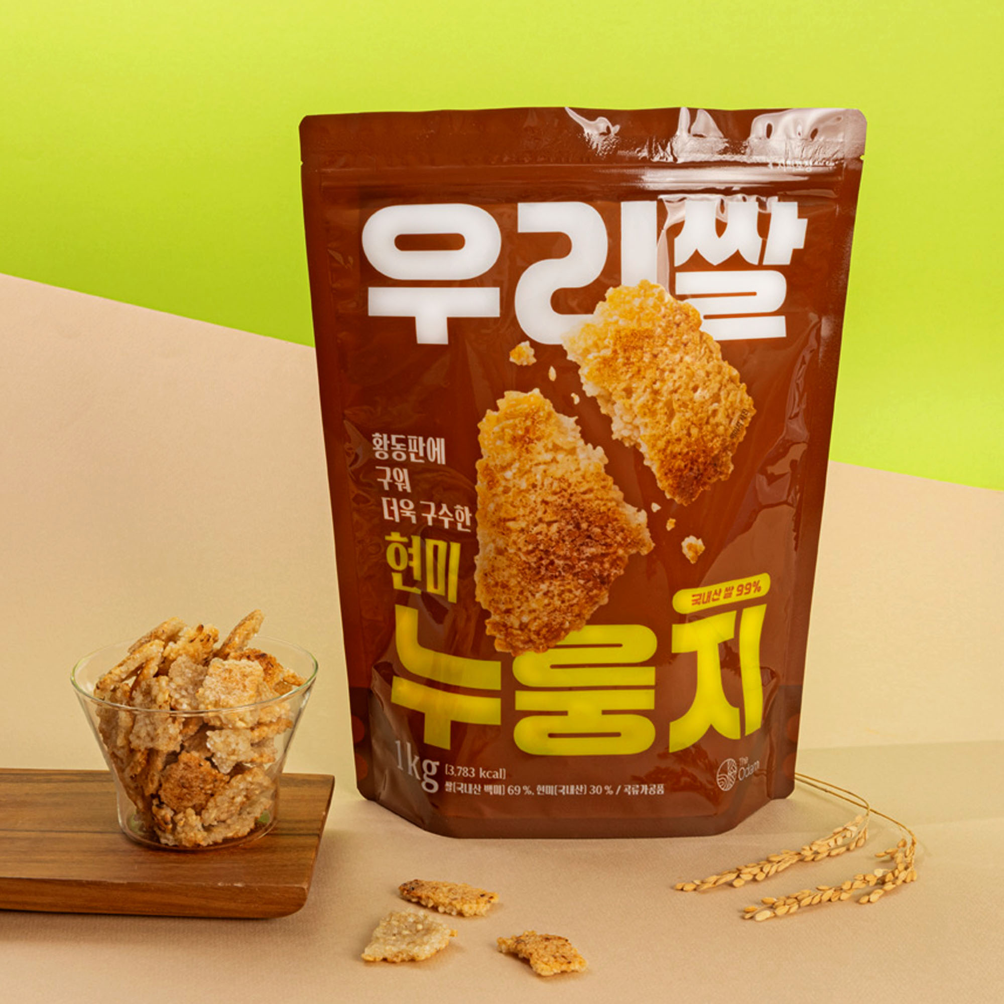더오담 우리쌀 누룽지 현미, 1kg, 1개 - 상품 이미지