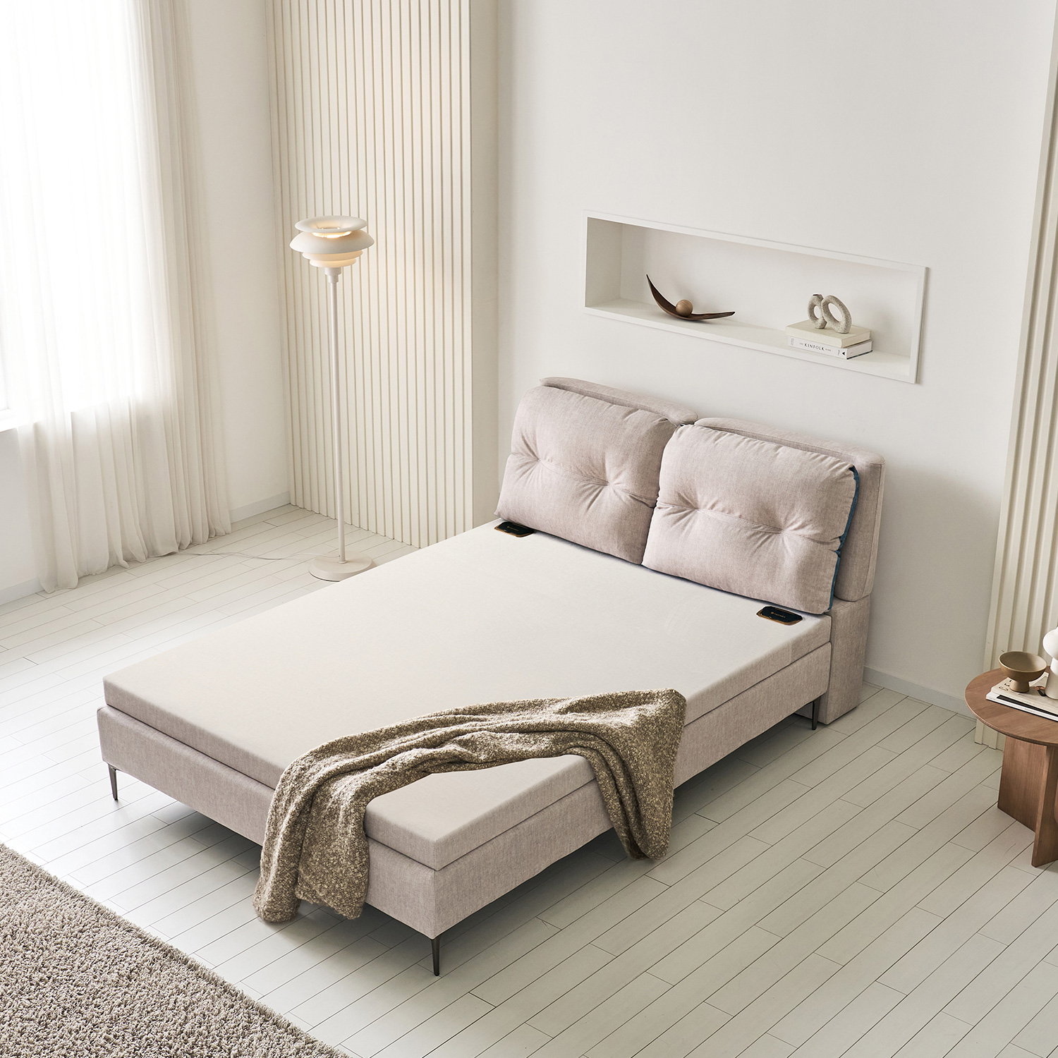 가보건강침대 황토 밀양흙침대 세라믹볼 세라믹스 돌침대 퀸 패브릭 Q루체SE - 상세 이미지 5