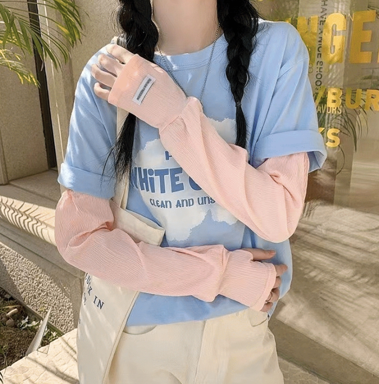 보리별 플리츠 쿨토시 자외선차단 팔토시 넉넉한핏 손등커버 냉감 여름 운전 등산 이미지 8
