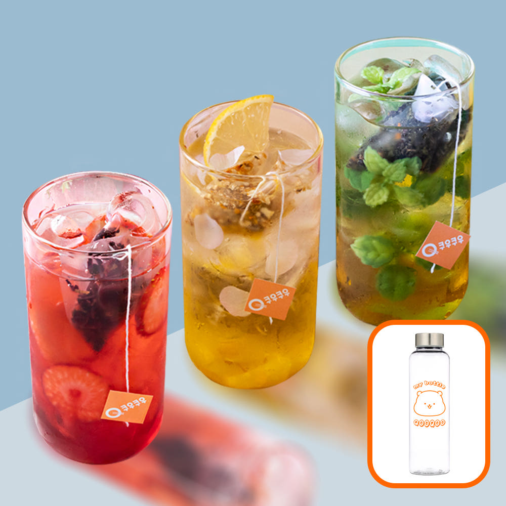 [2+1] 쿠우쿠우 콤부차 20티백+20티백+쿠웅이 보틀 500ml 외 - 상품 이미지