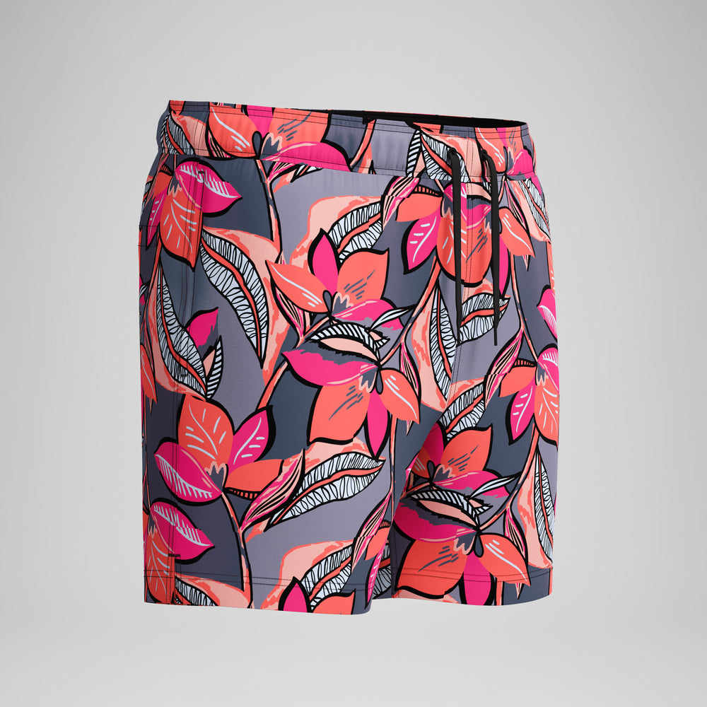 스피도 남성 르돈도 엣지 프린트 트렁크 반바지 수영복 Trop Coral, 2XL - 상세 이미지 5