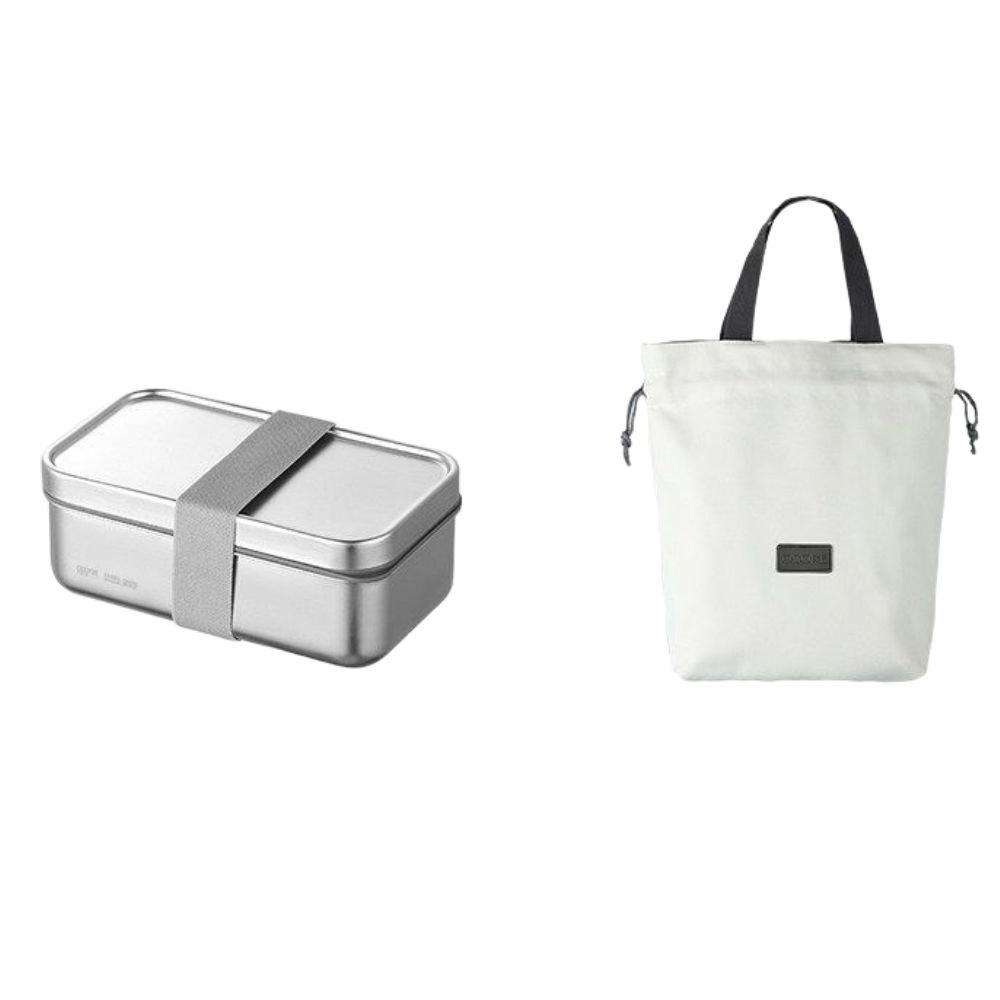 스테인리스 도시락 도시락가방 직장인 휴대용 런치백 900ml - 상품 이미지