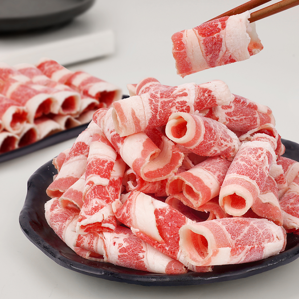 돌돌이 대패 우삼겹 1kg 미국산 냉동 소고기 샤브샤브 삼겹양지 구이 덮밥 초밥 한끼 - 상품 이미지