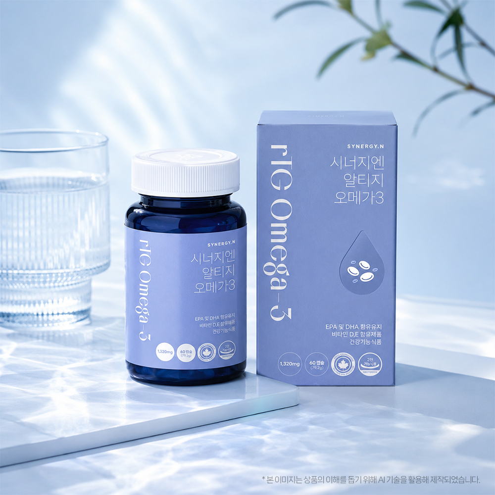 시너지엔 캐나다 알티지 오메가3 초임계 EPA DHA 1200mg 60캡슐, 1개 - 상세 이미지 4