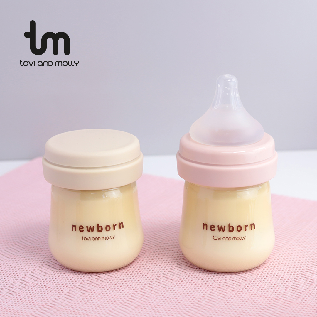 [토비앤몰리] 신생아 젖병 80ml (트리플팩 젖꼭지 0단계 포함) 산후조리원 출산준비물 이미지 6