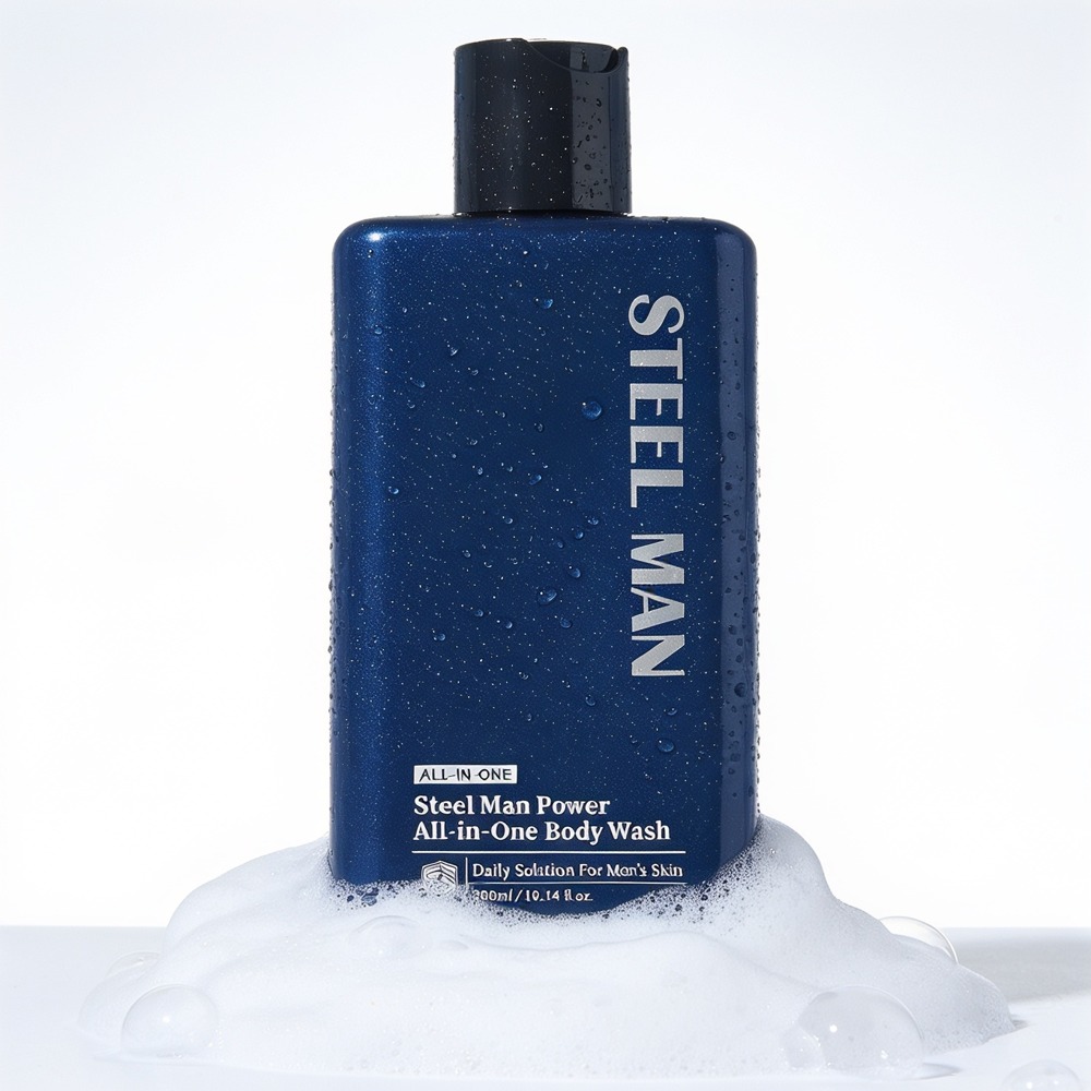 스틸맨 남자 올인원 바디워시 등드름 체취 모공 각질 약산성 300ml 1개 - 상품 이미지