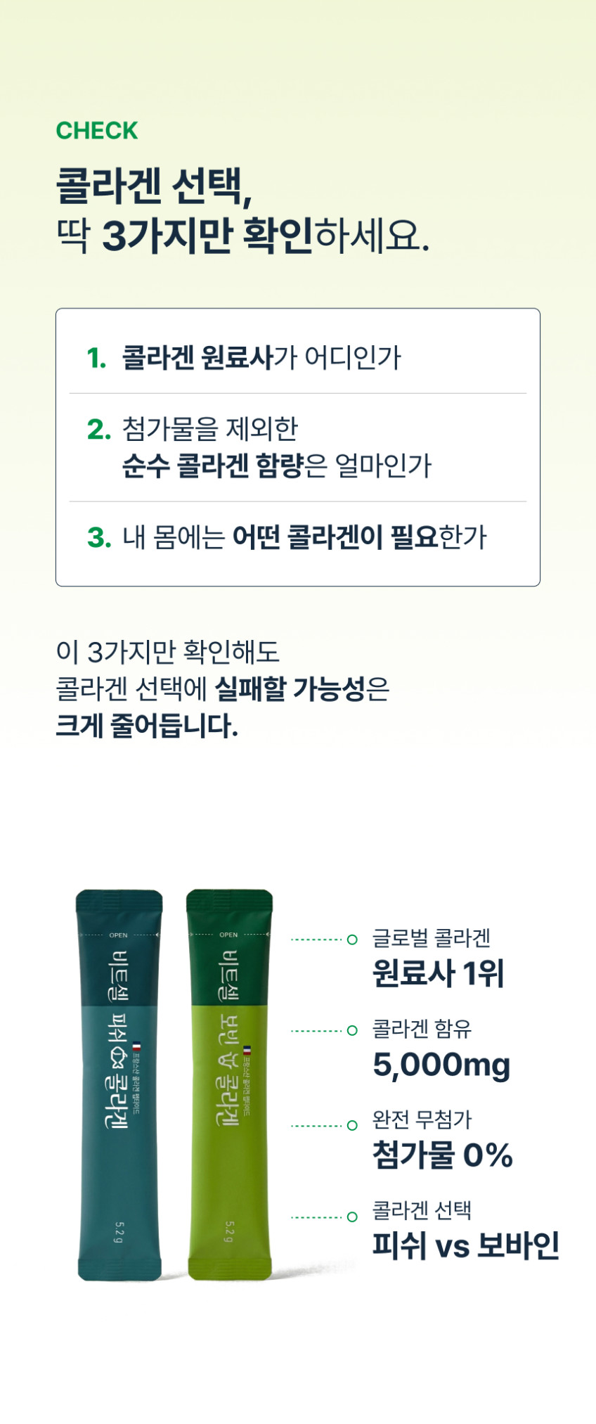 프랑스 저분자 콜라겐 비트셀 어린 트리 펩타이드 소 피쉬 먹는 콜라겐 156g, 1개 판매처 상세 정보 이미지 1