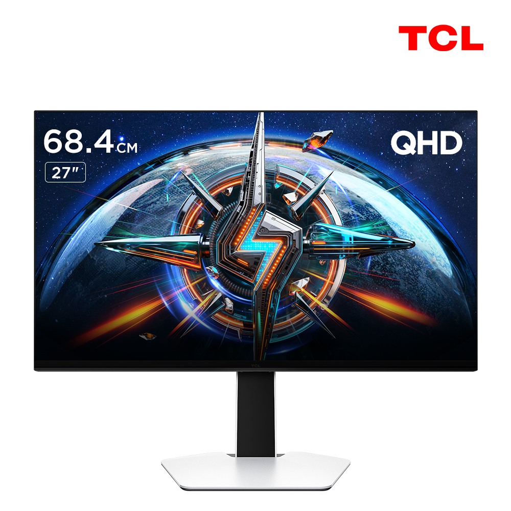TCL QD-Mini LED 27P3A Pro 게이밍 모니터 320Hz 27인치(68.4cm) 정면 제품 사진