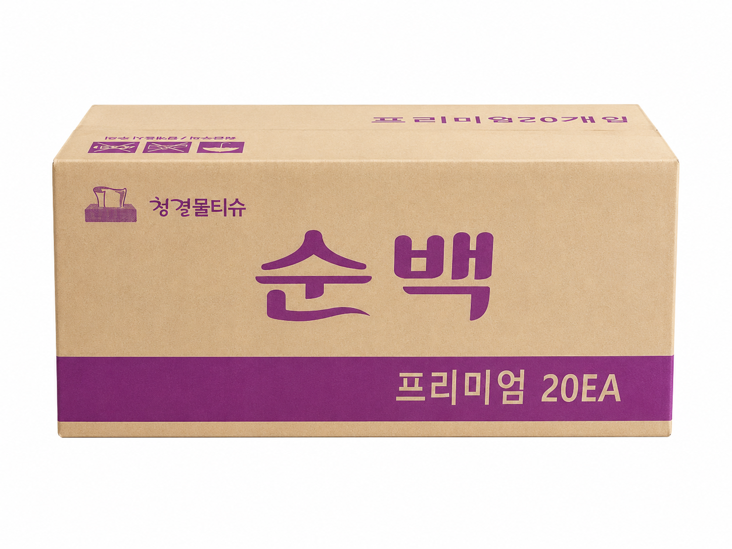 순백 업소용물티슈 대용량 20팩 40팩 3200매 물티슈 케이스 포함 - 상세 이미지 3