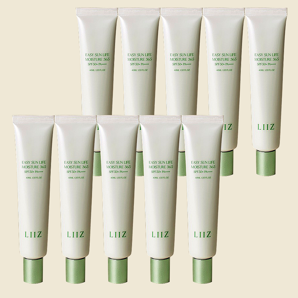 리즈 이지 선 라이프 모이스처365 물풀선크림,눈시림제로,3세대필터 40ml, 10개 - 상품 이미지