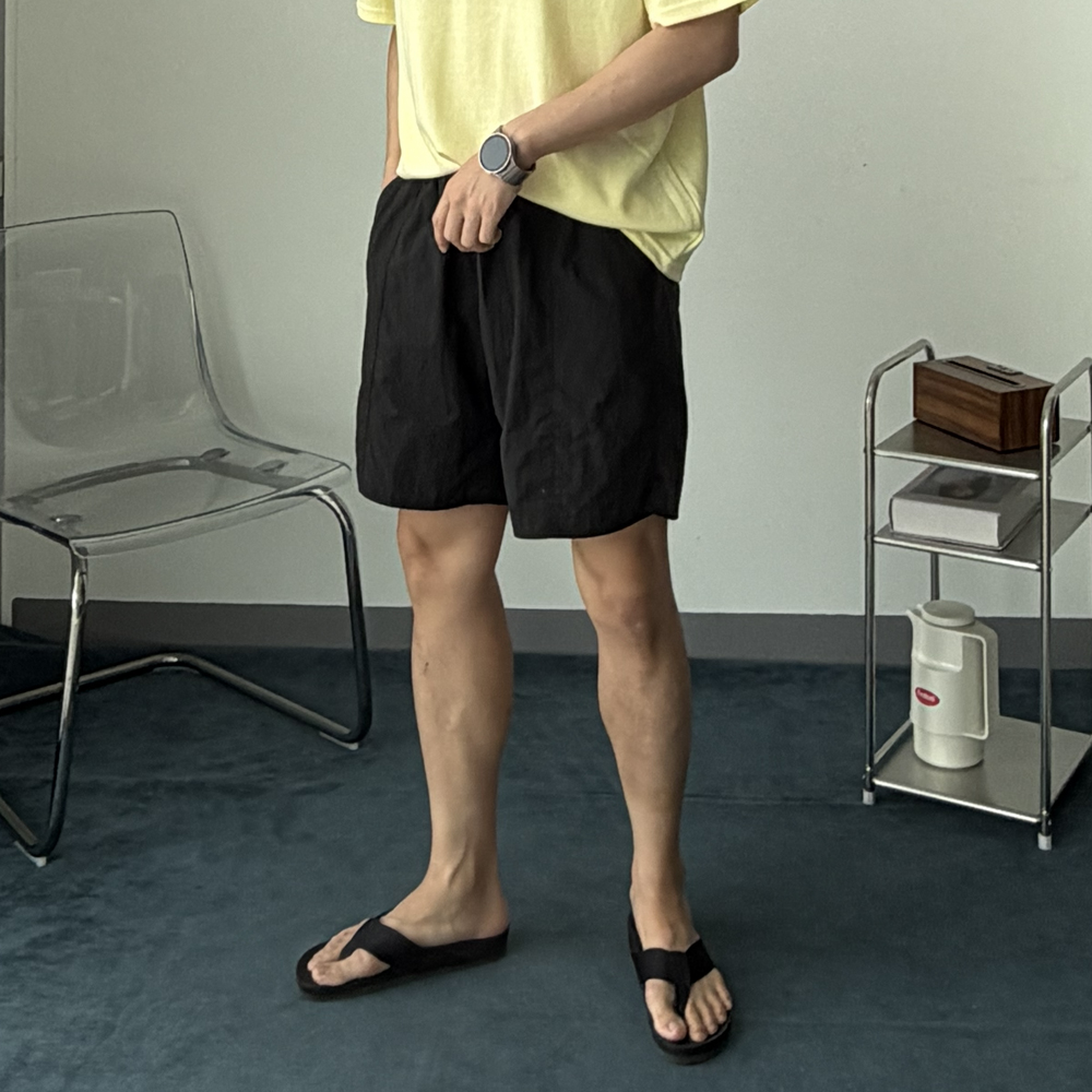 남자 반바지 쿨 아이스 커플 여름 밴딩 나일론 반바지 - 상세 이미지 2