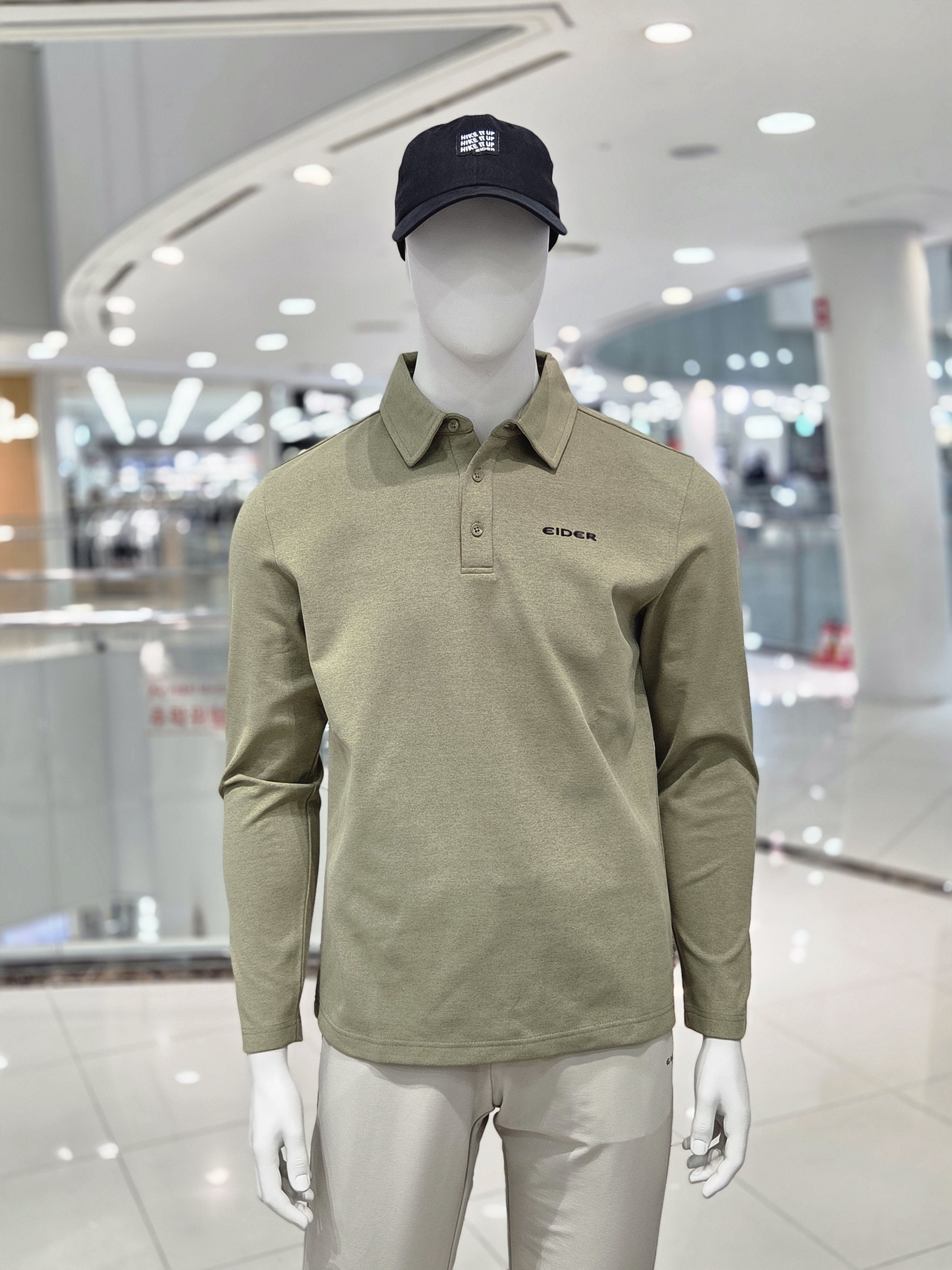 아이더 남성 긴팔 가을 기능성 등산 아웃도어 카라 티셔츠 MU26285 - 상품 이미지