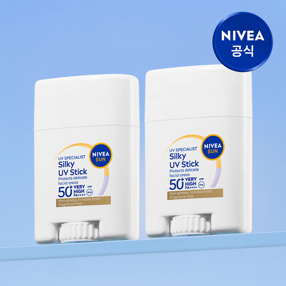 니베아 선 유브이 스페셜리스트 실키 유브이 스틱 15g, 2개 상품 이미지