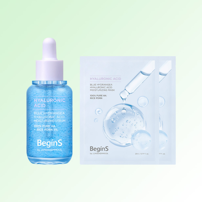 비긴스 바이 정샘물 블루 수국 히알루론산 수분 세럼 30ml