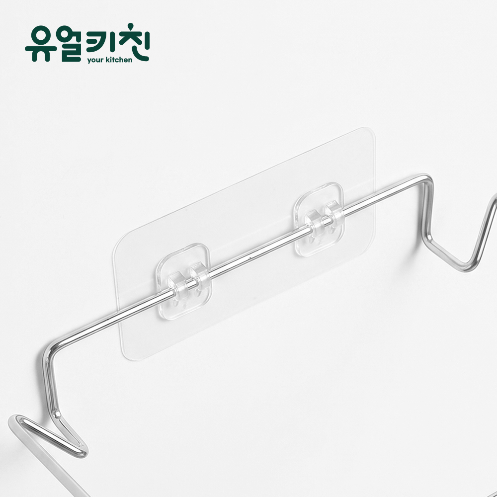 무타공스티커 접착패드 투명 매직후크 - 상품 이미지