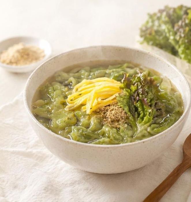 초록반죽 상추수제비 레시피키트 체리아숲 - 상품 이미지