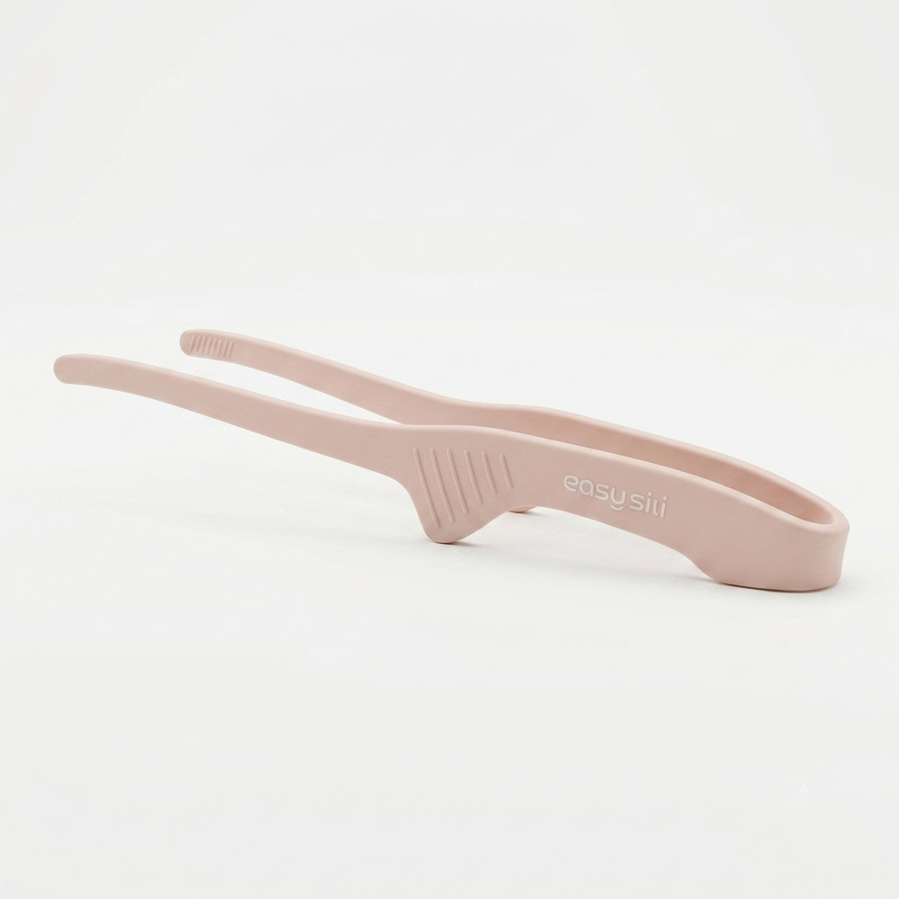 실리콘 집게 고기 파스타 요리 핀셋 슬림형 24.5cm, 핑크 - 상품 이미지