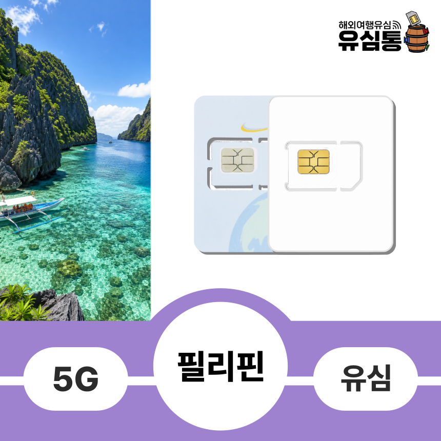필리핀여행유심 필리핀전지역 세부 보라카이 보홀 글로브 매일1GB 1일 유심칩구매 - 상품 이미지