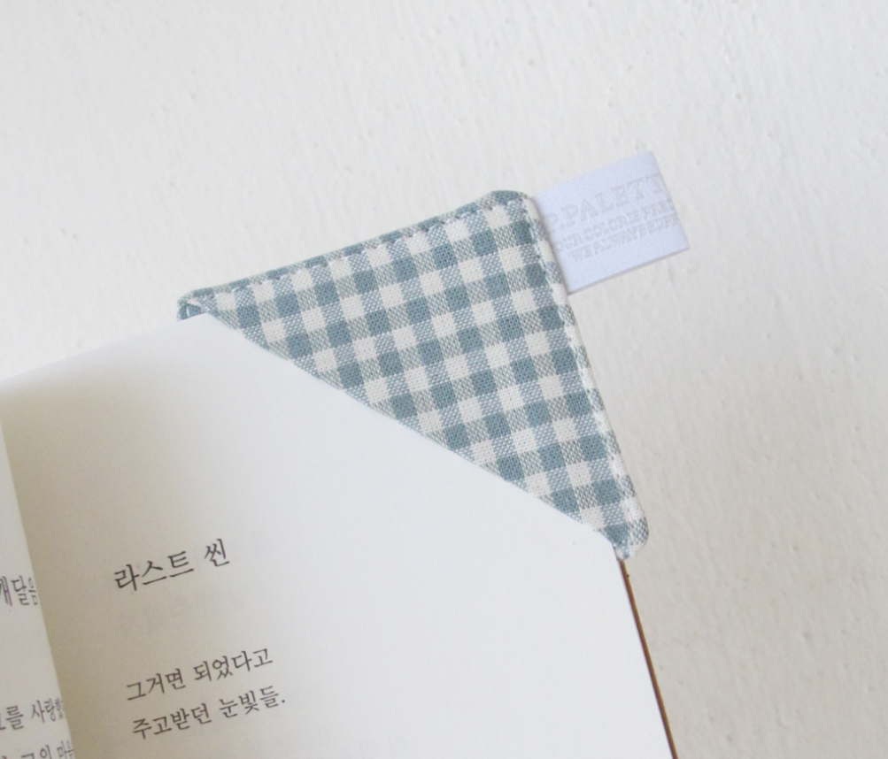 업사이클링 천 책갈피 새벽 북마크 선물 독서용품 제로웨이스트 피팔레트 - 상세 이미지 2