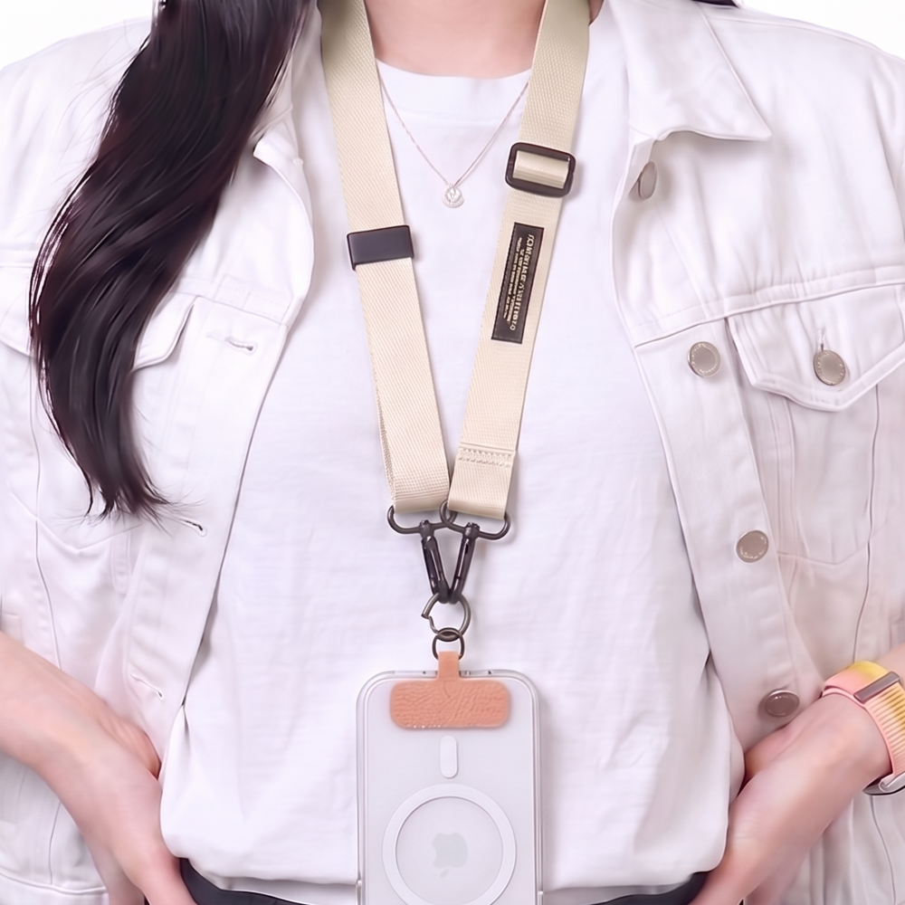 코지박스 핸드폰 스트랩 고리 목걸이 넥 숄더 크로스 줄 어깨끈 유럽여행 도난방지 자카드 이미지 6