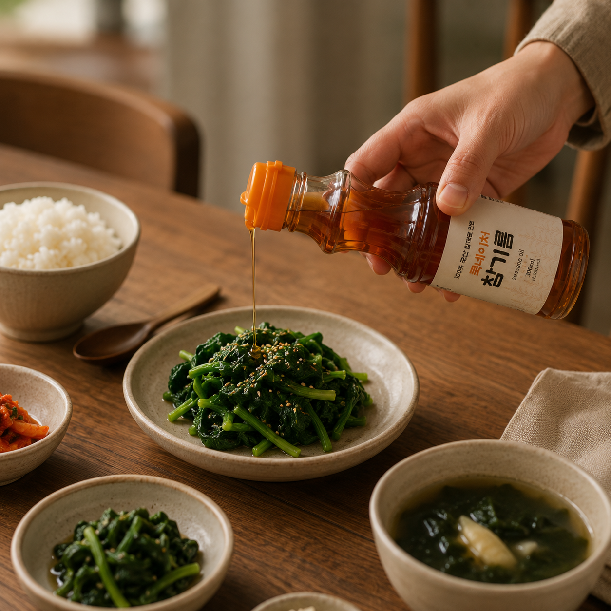 쿡네이처 국산 통참깨 100% 저온압착 참기름 300ml 500ml - 상세 이미지 5