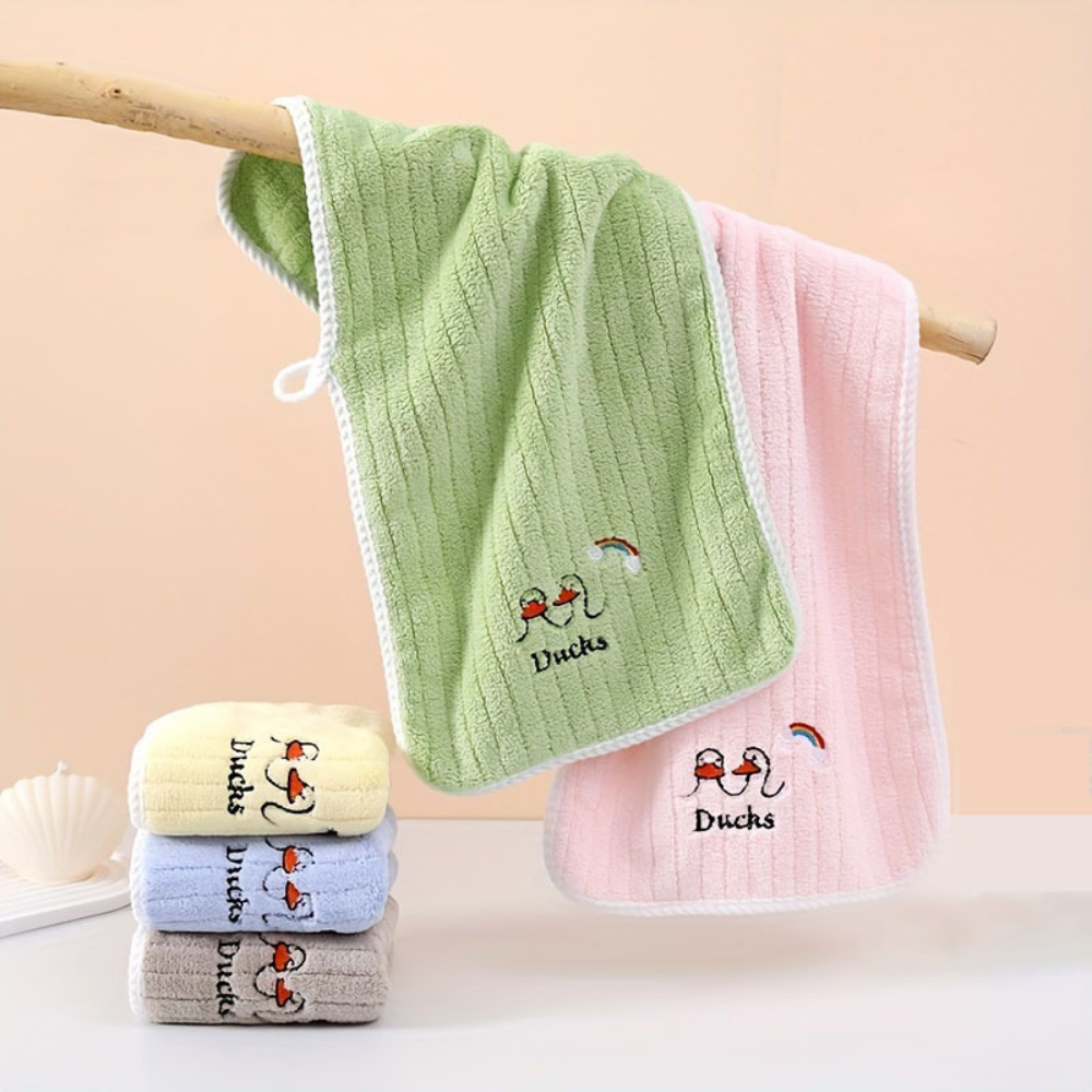 주방 고리 스트랩 수건 핸드 타올 오리 면 핸드타월 - 상세 이미지 3