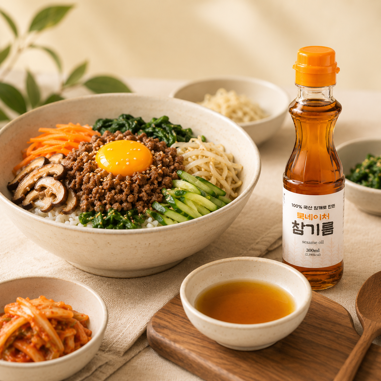 쿡네이처 국산 통참깨 100% 저온압착 참기름 300ml 500ml - 상세 이미지 3