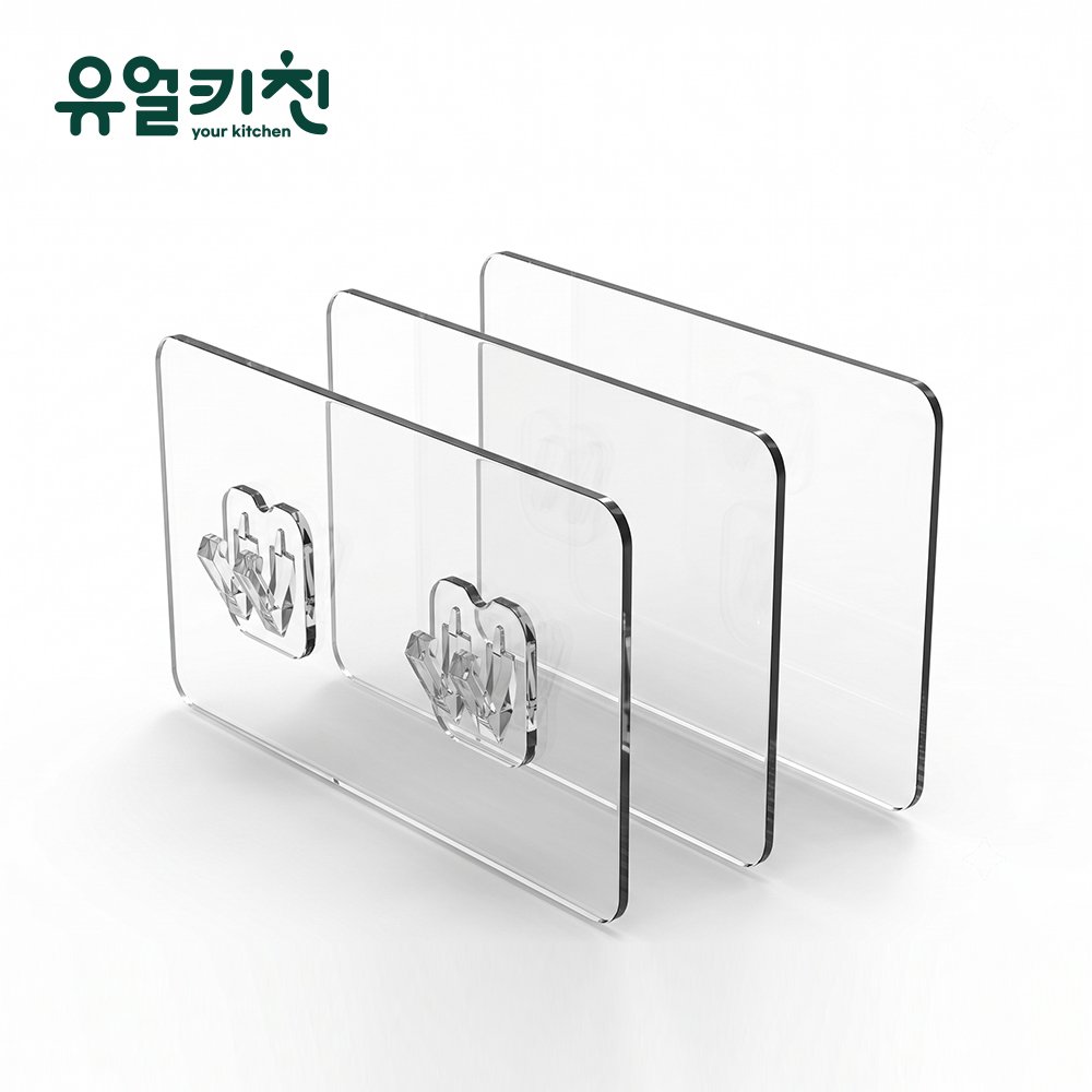 무타공스티커 접착패드 투명 매직후크 - 상세 이미지 3