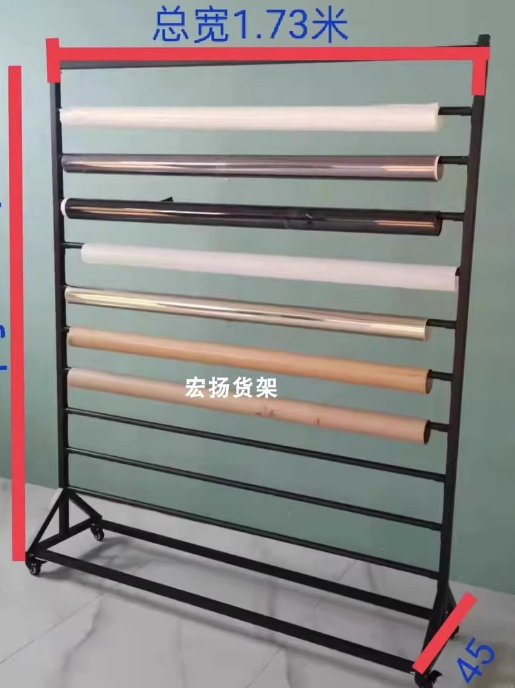 필름 걸이대 랩핑지 리본 정리대 용품 시트지 원단 거치대 6층 - 상세 이미지 3