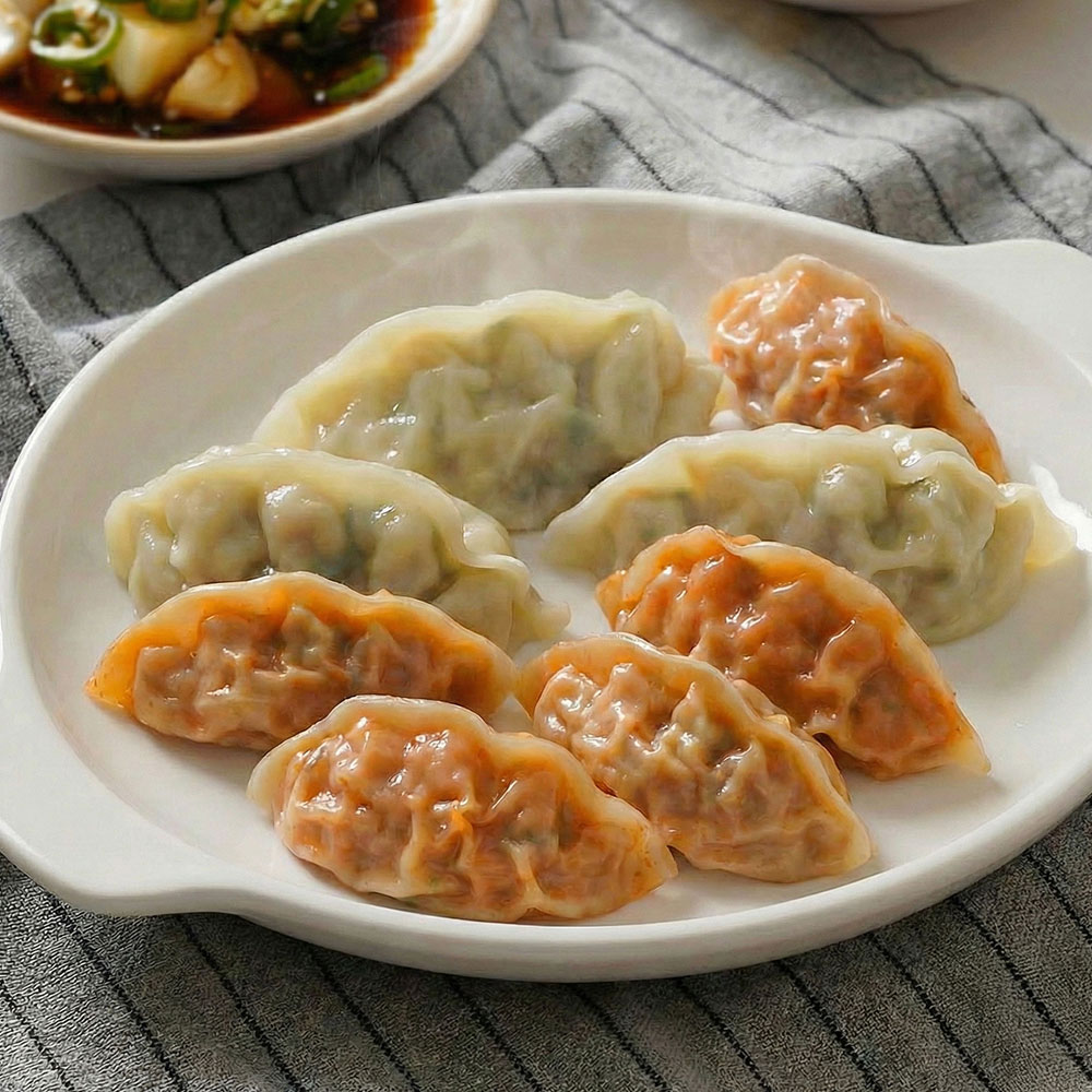 팩당2kg 딤섬 만둣국 야끼 물 교자 냉동 군 고기만두2개+김치만두1개, 2kg, 3개 - 상세 이미지 2