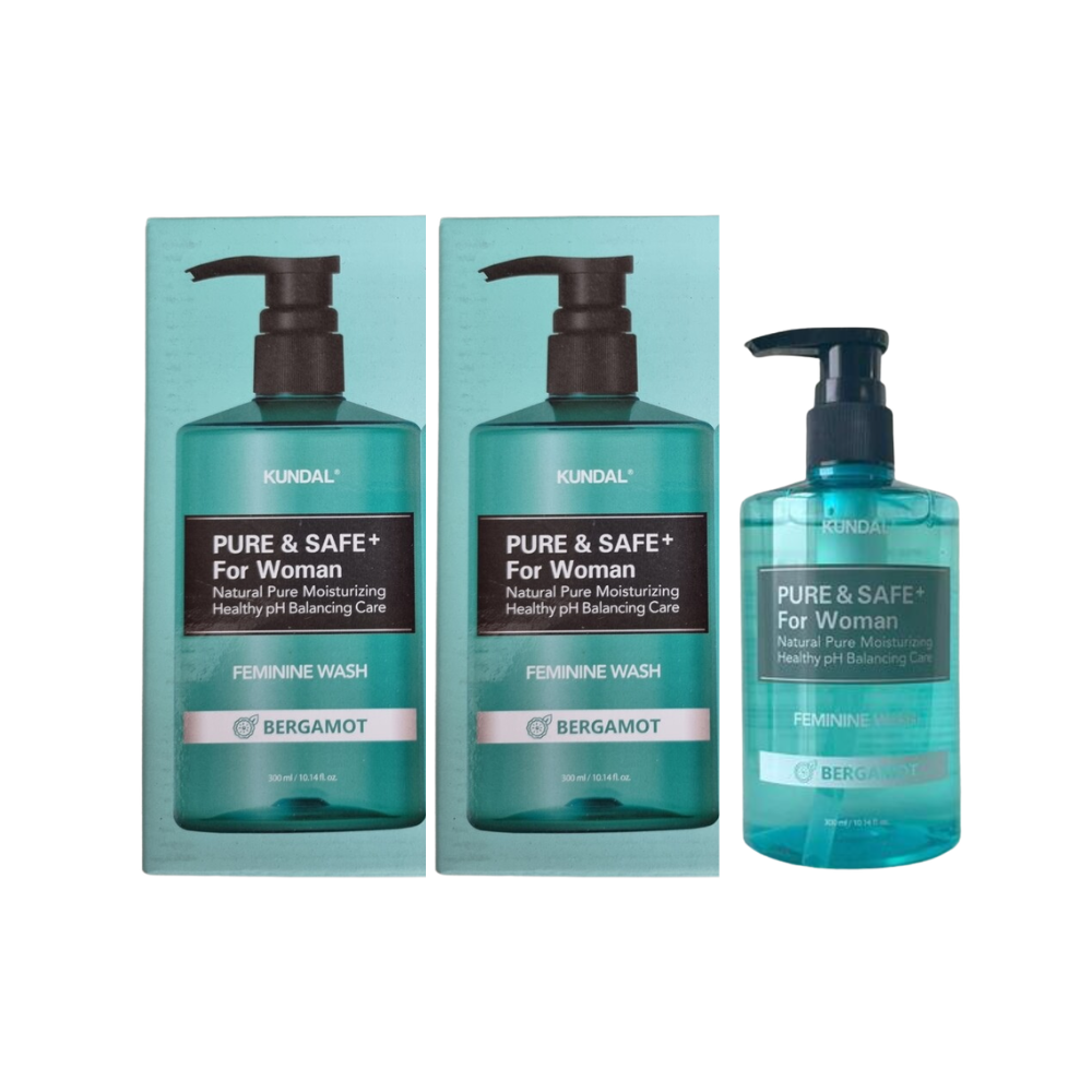 쿤달 퓨어 앤 세이프 여성청결제 베르가못 300ml x2개 - 상품 이미지