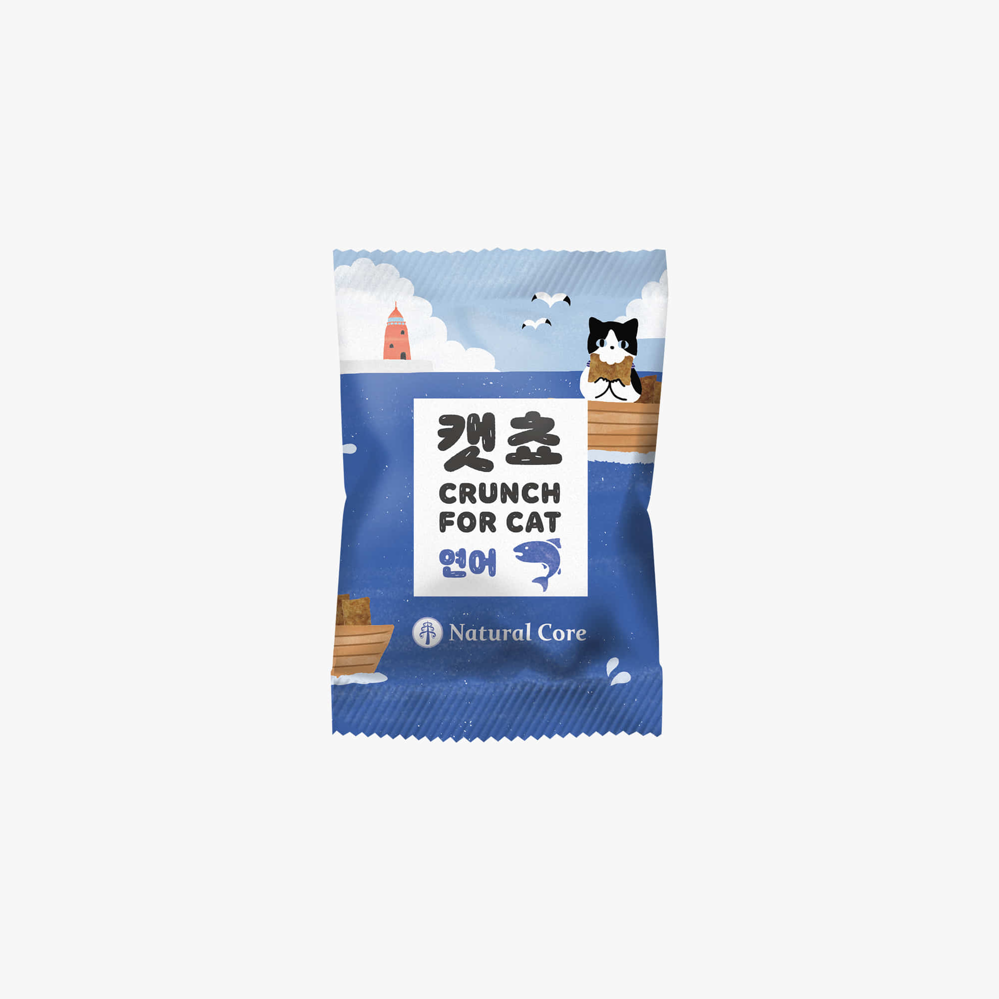 [+N포인트 2천] 네츄럴코어 캣쵸 치석제거 이빨과자 연어, 60g, 5개 - 상세 이미지 3