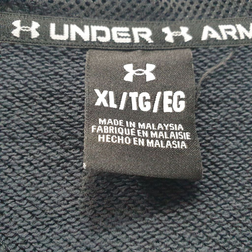 언더아머 블랙 남자 후드 집업 XL N8453 - 상세 이미지 3
