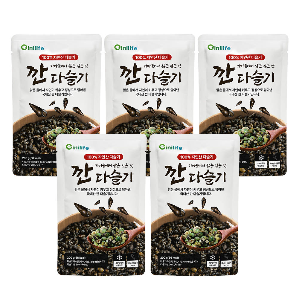 지니라이프 국내산 100% 깐다슬기 자연산 다슬기 200g, 5개 가격 추이 지니트레저 지니라이프 국내산 100% 깐다슬기 자연산 다슬기 200g, 5개 - 최저가 39,900원