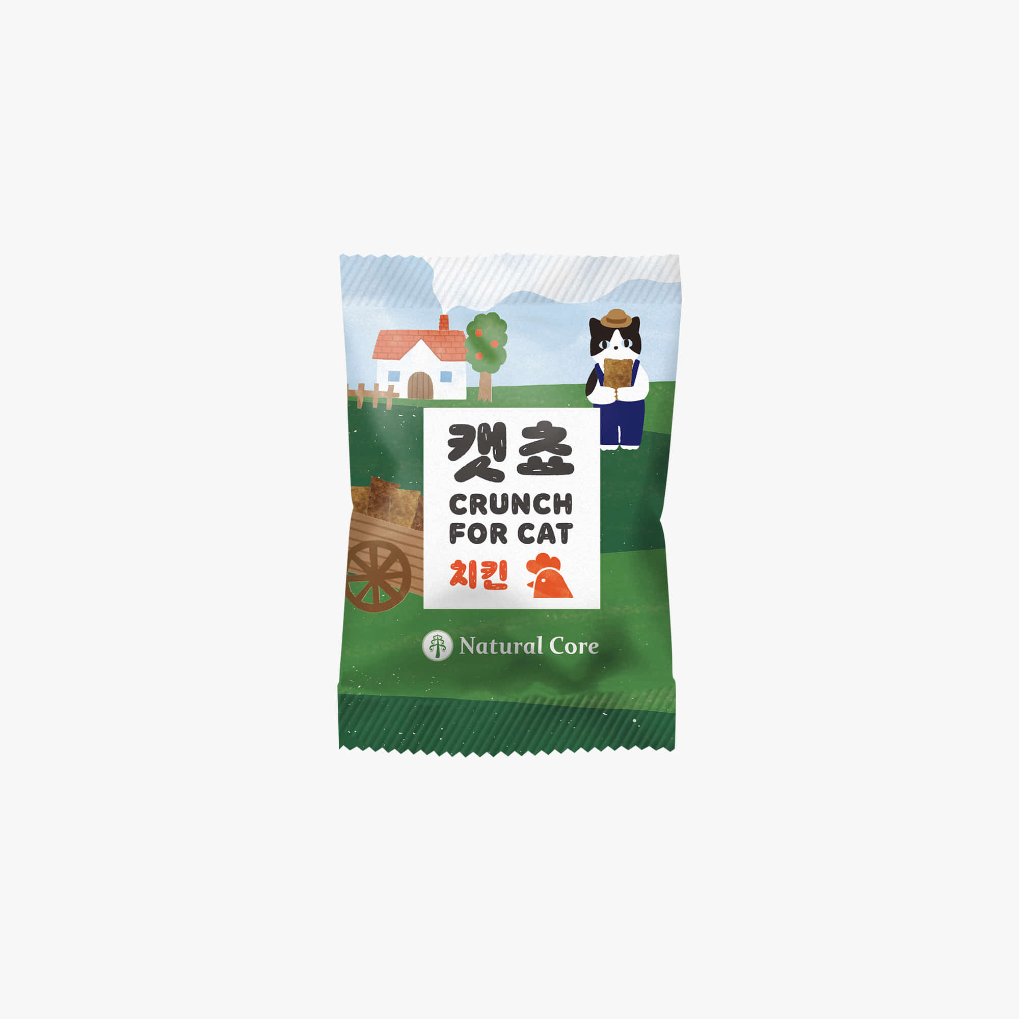 [+N포인트 2천] 네츄럴코어 캣쵸 치석제거 이빨과자 치킨, 60g, 5개 - 상세 이미지 2