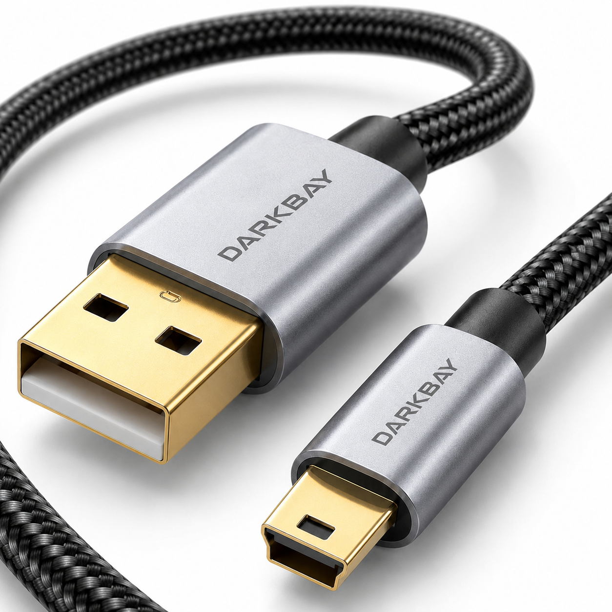 다크베이 USB 2.0 미니5핀 외장하드 카메라 하이패스 케이블 0.3m 상품 이미지