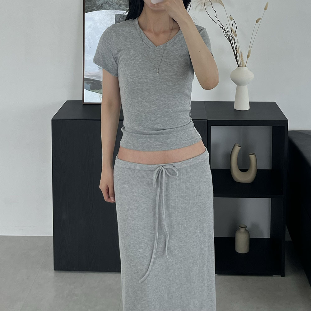 맥시롱스커트 트레이닝 밴딩 플레어 임산부스커트 - 상세 이미지 5