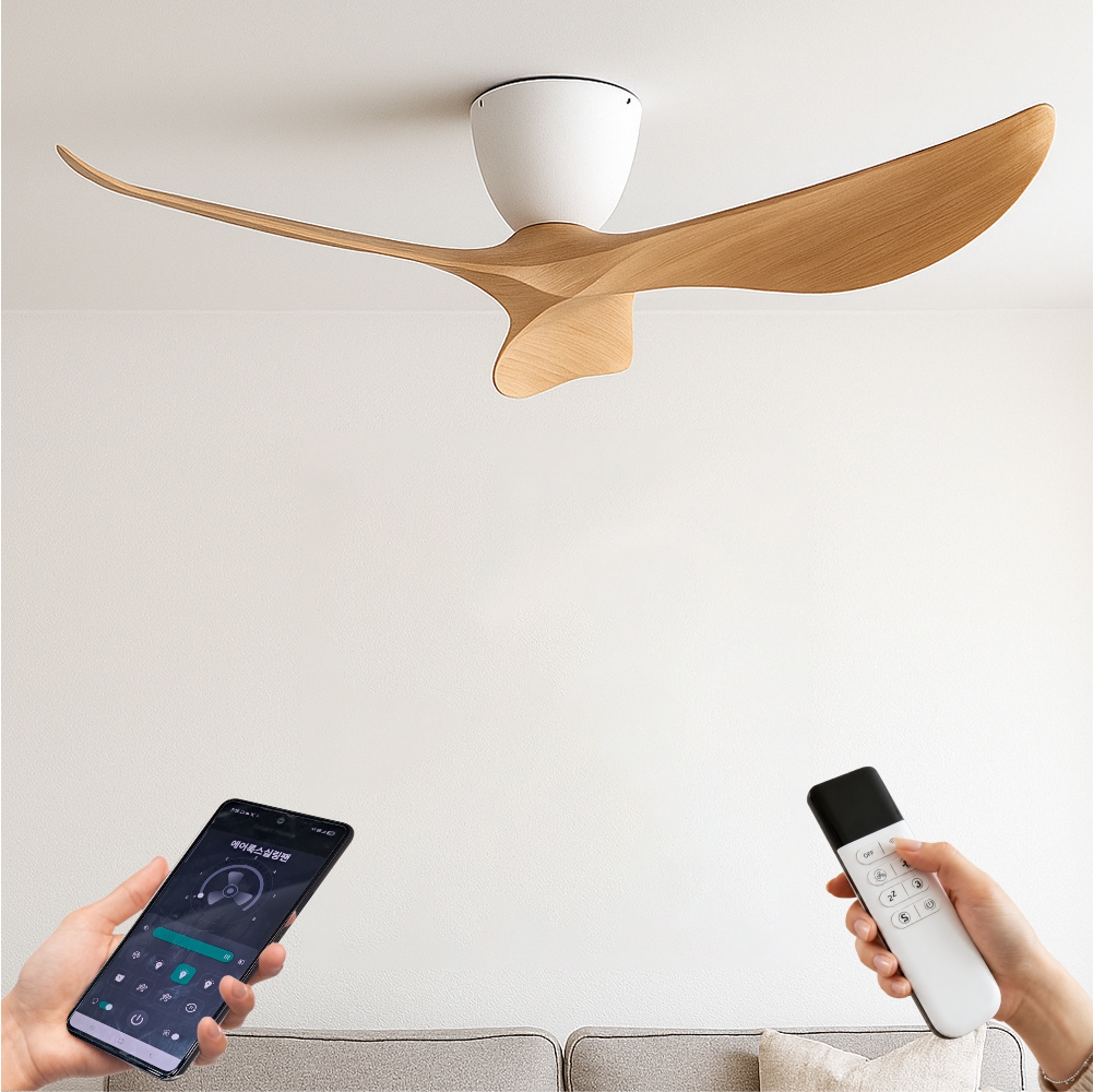 에어룩스 울트라 실링 스마트 IOT 136Cm(54인치) 라이트우드 안방 거실 씰링팬 - 상품 이미지