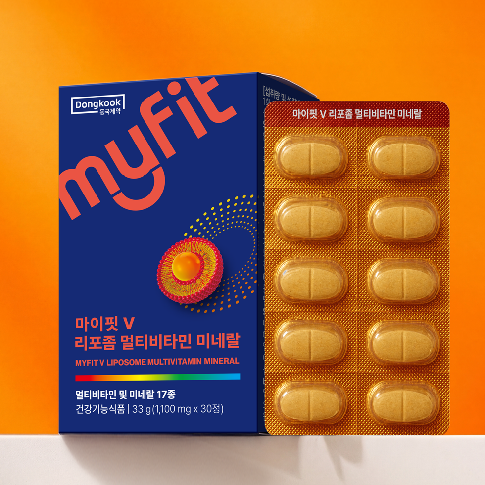 동국제약 마이핏V 리포좀 멀티비타민 미네랄 17종 올인원 영양제 30정, 1개 - 상세 이미지 4