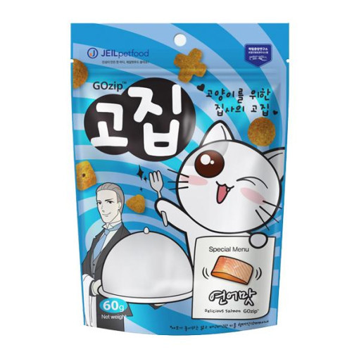 고집 고양이 이빨과자 치석제거 연어, 60g, 5개 - 상세 이미지 2