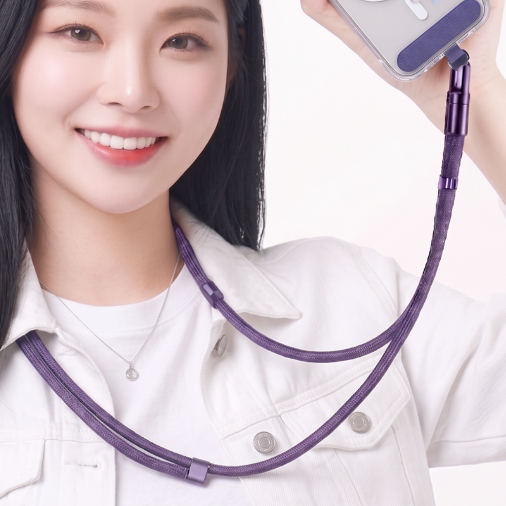 코지박스 핸드폰 스트랩 고리 목걸이 넥 숄더 크로스 줄 어깨끈 유럽여행 도난방지 로프형 - 상품 이미지