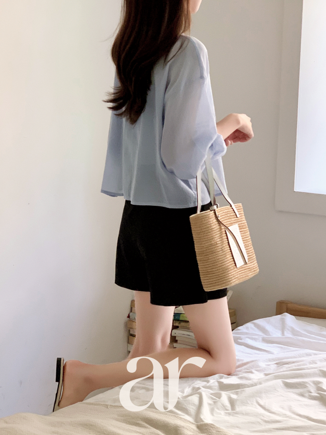 (국내제작) 시스루 요루 크롭 셔츠 bs7659 상품 이미지