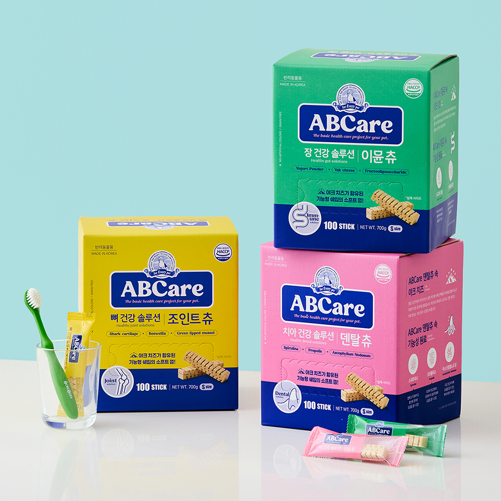 강아지 덴탈껌 양치껌 개껌 치석제거 입냄새 ABCare 덴탈츄 100P+14P 이미지 6