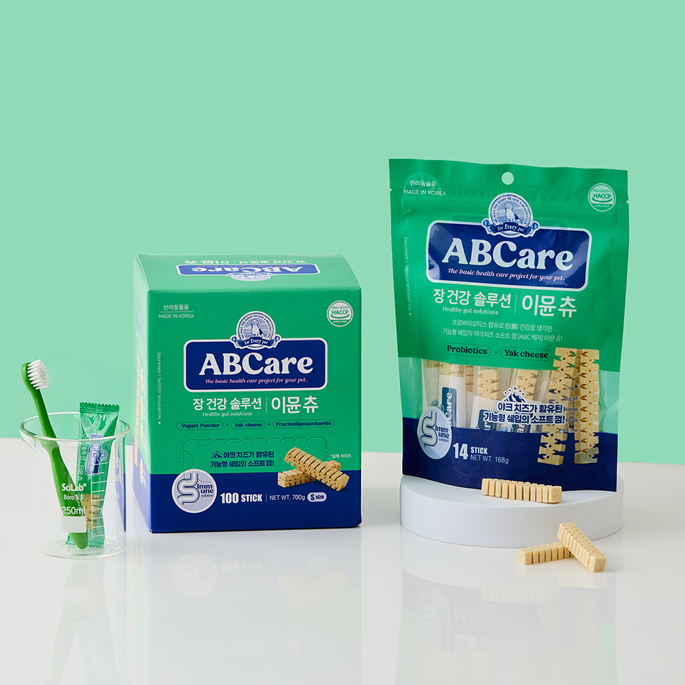 강아지 덴탈껌 양치껌 개껌 치석제거 입냄새 ABCare 덴탈츄 100P+14P - 상세 이미지 5