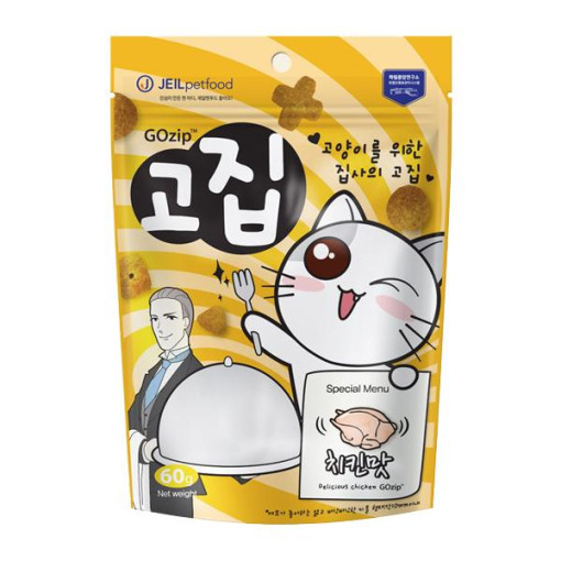 고집 고양이 이빨과자 치석제거 치킨, 60g, 1개 - 상세 이미지 2