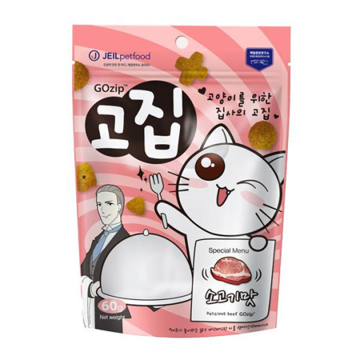 고집 고양이 이빨과자 치석제거 소고기, 60g, 5개 - 상세 이미지 2