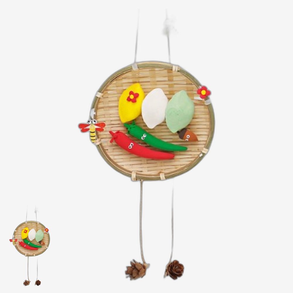 점토공예 가을환경구성 채반만들기 가을소품 초등방과후 클레이공예 미니사이즈 2인용 - 상품 이미지