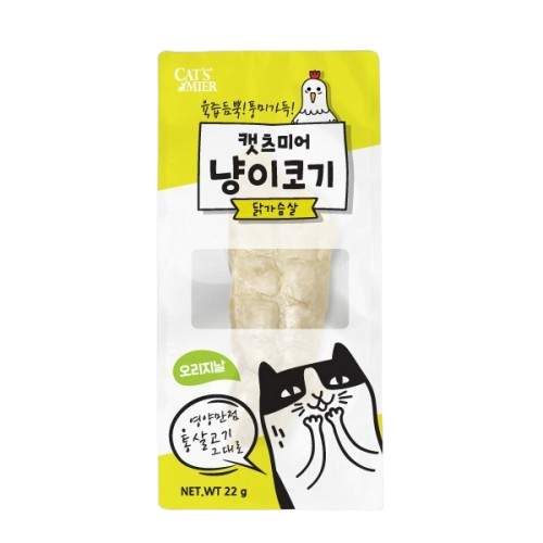 [+N포인트] 캣츠미어 냥이코기 닭가슴살 오리지널, 22g, 24개 - 상세 이미지 2